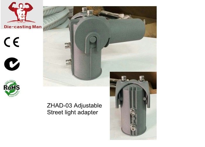 60mm Led Street Light Fixtures Adaptor Bracket Cast Aluminum Ip65