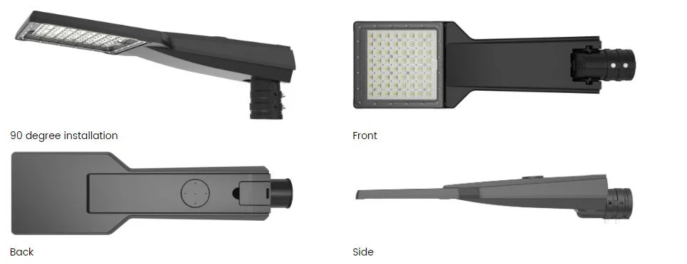 Die Casting Aluminum Led Outdoor Street Lighting Housing With Smart Sensor 0
