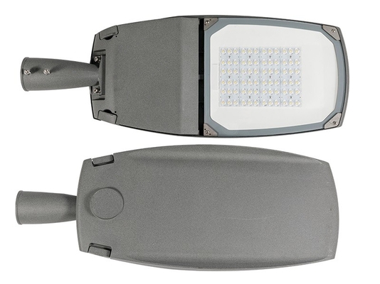 120W LED Street Light Fixtures Grey / Black / Dark Grey NEMA / ZHAGA Socket