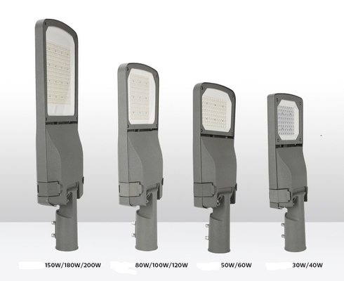 Smart City 80W Street Lamp Fixtures High Lumen Bracket Adjustable 150lm/W