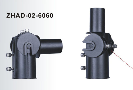 Die Casting Aluminum 60mm LED Street Light Adapter Bracket Adjustable Lamp Arm