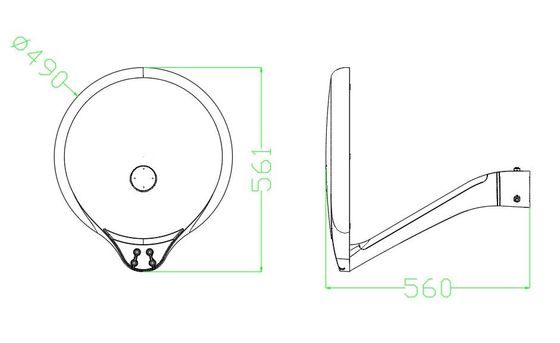 Outdoor Waterproof Pathway Lighting Aluminum Housing IP66 40W 60W 80W 100W LED Garden Light