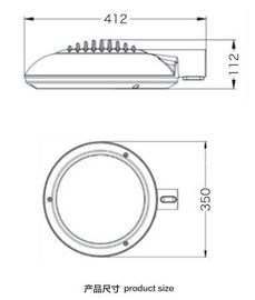 Round IP66 Bridgelux Outdoor Area Lighting 50W LED Garden Light COB light Park light