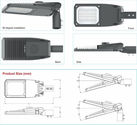 Customized Led Street Light Housing High CRI 80