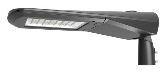 Dimmable 120lm/W 3000k Ra80 IK08 Die Casting Aluminium Led Street Light IP66 Black Color For Main Road