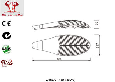 High Lumens High Power LED Street Light COB 180W IP65 For Highway