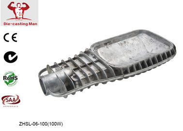 Grey / Silver 100W Aluminium Die Casting LED Street Light Fitting Long Lifespan